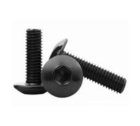 Fixed 10pcs Black Stainless Steel AHead Hexagon Socket Screws Bolts M6 M5 For Motorcycle Moped Scooter Tail Plates Universal Motorcycle Fastening Bolts