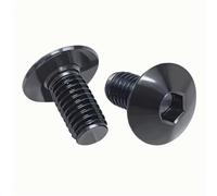 Fixed 10pcs Black Stainless Steel AHead Hexagon Socket Screws Bolts M6 M5 For Motorcycle Moped Scooter Tail Plates Universal Motorcycle Fastening Bolts