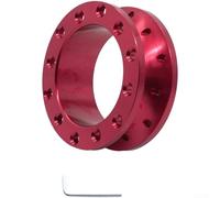 Fixed 50MM Steering Wheel Riser Constructed from Aluminum Alloy for Long-Term Use in Compatible Automobiles (3CM Red)