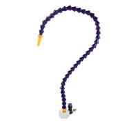 Fixed Base Cooling Pipe Nozzle with 3.5mm Round Adjustable Hose | Plastic Alloy Build, Magnetic Base, Fits 8mm Inner Diameter Hoses, Blue Finish for Workshop Machining