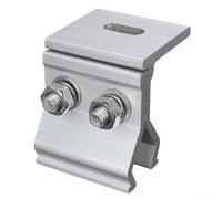 Fixed Bracket, 1 Piece or 4 Pieces Solar Panel Mounting Bracket, Stainless Steel Roof Fixing Clip, Suitable for RV Houseboat Photovoltaic Array Installation(1pc)