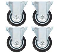 vidaXL 8 pcs Fixed Casters 75 mm