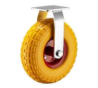 Fixed Castor 258x78mm Puncture-proof with Metal Rim and Fixture