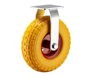 Fixed Castor 258x78mm Puncture-proof with Metal Rim and Fixture