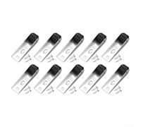 Fixed Castor Wheels 25mm Small Wheel Castors Furniture Rubber Castors Non-Swivel Trolley Wheels Plastic Casters Orienteering Drawer Caster Wheels (10pcs black)