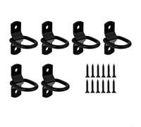 Fixed D-Ring Anchor Hooks 6 Pack for Heavy Duty Cargo Securing on For Trailers Trucks RVs Boats and Other Transport Vehicles
