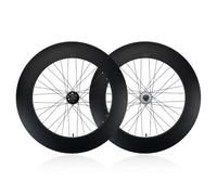 Fixed Gear Bike Wheelset 700C Reverse Brake Height 90mm Single Speed Bike Front Rear Wheels Aluminum Alloy Bike Rims 100/120mm(Front+Rear)