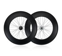 Fixed Gear Bike Wheelset 700C Reverse Brake Height 90mm Single Speed Bike Front Rear Wheels Aluminum Alloy Bike Rims 100/120mm(Front+Rear w/Tire)
