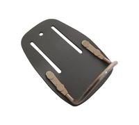 Fixed Hammer Tool Holder With Two Belt Loops - hammer holder fixed amtech heavy duty leather steel loop storage wallet chrome plated brand new
