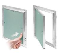 Fixed Hinge Plasterboard 12.5mm Faced Access Panel - Aluminium - 500 x 500mm