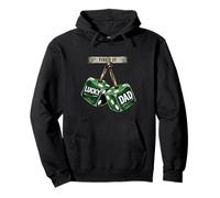 Fixed It Lucky Dad Green Dice Funny St Patricks Day Design Pullover Hoodie