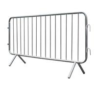 Fixed Leg Crowd Control Pedestrian Barriers - Galvanised - Made in the UK (20)