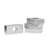 Fixed nut square, Rectangular Nuts M3 M4 M5 Zinc Plated Carbon Steel Multiple Sizes For Aluminum Profile(M5x15x20x4-20pcs)