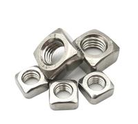 Fixed nut square, Rectangular Nuts Square 304 Stainless Steel Thin High Strength M3-M12 2/5/10/20/50 Pcs(M5 (10PCS))