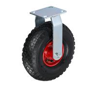 Fixed Pneumatic Castor Heavy-Duty Wheel Transport Air-Filled Rubber Tyre 3.00-4