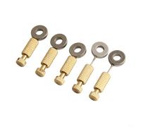 Fixed Position Needle, Leather Craft Basting Tool for Edge Locking, 5pcs Metal DIY Stitching Aid with Knurled Non-Slip Base, for Handmade Bag Making(C)