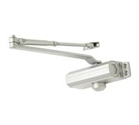 Fixed Power Overhead Door Closer - 180 Degree Opening - 60kg Doors - Silver | Automtaic Door Controls - Commercial Door Closer -Fire Door Secure Closer