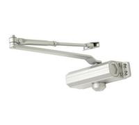 Fixed Power Overhead Door Closer 180 Degree Opening 60Kg Doors Silver