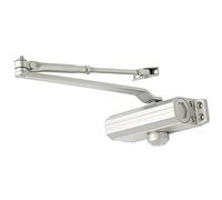 Fixed Power Overhead Door Closer 180 Degree Opening 60kg Doors Silver