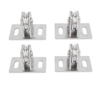 Fixed Pulley Single Silent Dual Bearings Carbon Steel 330lb Load Bearing Wall Mounted Lifting Pulley Block Home Fitness