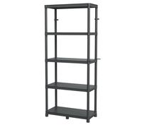 Fixed Shelf Workshop Shelf Cellar Shelf Plastic Black 220 kg Kistenberg