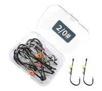 Fixed Shrimp Hooks, Offset Fishing Hooks - Low Offset Fishing Hooks - Wear Resistant Fish Catching Tool, Outdoor Travel Equipment for Grouper, Bass, Fish g