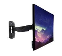 Fixed Single Display Wall Mount VESA Monitor TV Bracket Black