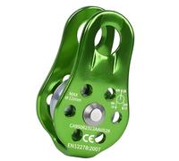 Fixed Single Pulley for Camping Hiking and Climbing, Aluminum Alloy Rope Guide Accessory with Compact Single Wheel Design Sheave Gear Rope Routing Accessory Trail Rigging Outdoor Camp Setup Trekking
