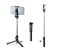 FIXED Snap Lite Selfie Stick - Phone Tripod Stand with Wireless Trigger - Aluminum Alloy 56cm Telescopic Pole with 360-Degree Swivel Head - Ideal for Vacations, Traveling