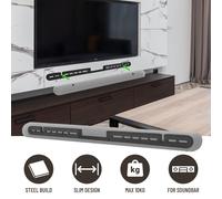 NEDIS Wall Mount Floating Style Speaker Mounting Bracket - Mount on Wall Under TV - Compatible with Sonos Arc Soundbar (Black)