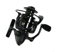 Fixed Spool Reel Compatible with Sea Rods Boat Rods and Casting Rods Featuring Front Drag System and Metal Construction (BD3000)