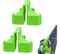Fixed Tennis Net Mount, Tennis Net Camera Mount, Two Perspectives 3D Printed Secure Phone & Action Camera Holder with Clip for Match Recording & Streaming Training Analysis Live Streaming(Green,2pcs)