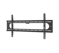 Fixed TV Wall Mount Bracket 90" up to 100kg Wall Clearance 2.6cm | Wall mount TV black, distance from wall 2.6 cm, flat, rigid, fixed, with Fischer dowels