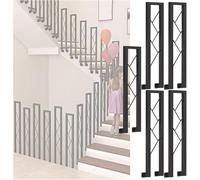 Fixed UShaped Iron Handrail75/85/90/100cm Safety Railing for Stairs Pack of 5 (30 inch) Durable Cast Iron Baluster for Enhanced Stair Safety