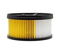 FixedByU Pleated Filter 1 x Cartridge Filter for Kärcher WD 4.200-WD 5.999 WD 4 WD 5 Vacuum Cleaner Filter Round Filter Cartridge Filter for Wet/Dry Vacuum Cleaner Filter Cartridge