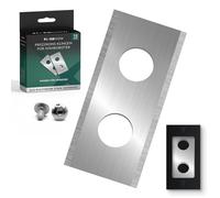 FixedNow 12 x Replacement mower blades compatible with Parkside PAMRC 250 A1 City, PMRA 20-Li B2, PMRDA 20-Li B2, PAMRS 1000 A1, PAMR 500 A1, set with replacement screws