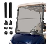 FIXHAWK EZGO RXV Tinted Windshield, Golf Cart Foldable Windshield Fit for EZGO RXV 2008-UP Gas & Electric Golf Cart, PC UV Resistant foldable EZGO windshield