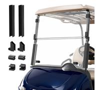 FIXHAWK EZGO RXV Windshield , Clear Golf Cart Foldable Windshield Fit for EZGO RXV 2008-UP Gas & Electric Golf Cart, PC UV Resistant foldable EZGO windshield