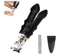 Fixhoo Orthoclip, 2026 New 180° Wide-Mouth Nail Clippers, Splash-Proof Design, Ergonomic Long Anti-Slip Handle, Orthoclip Toe Nail Clippers with Safety Lock, for Seniors & Men with Thick Nails (Flat)