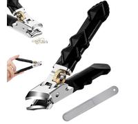 Fixhoo Orthoclip Nail Clippers, 2025 Upgraded 180° Wide-Mouth Bite, Splash-Proof Design, Professional-Grade Steel, Ergonomic Angled Head Senior Toenail Clipper for All Ages (Bevel)