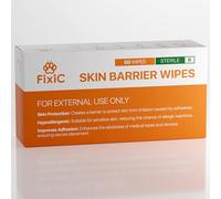 Fixic Skin Barrier Wipes - Pack of 50 - Premium Protective Wipes for Skin Preparation, Skin Adhesive Wipes to Create the Barrier Between Skin and Attachments, Skin Adhesive Wipes to Increase