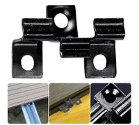 Fixing Clips for Composite Decks 100 Pack Stainless Steel Fasteners for Secure Installation in Various Decoration Projects (9mm)