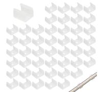 Fixing Clips for LED Strip Light, 8-10mm Neon Rope Light Mounting Bracket Waterproof Flex Mounts for Indoor/Outdoor Signs Decor (Pack of 100)