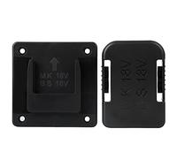 Fixing Device for Bosch 18V Battery Secure Mounting Bracket for Electric Tools Durable ABS+PC Material Black/Cyan-Blue Color Compact Size 9.5 x 9.5 x 1.7cm (Black)