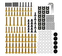 Fixing Fastener Motorcycle Fairing Body Bolts Kit For For Ninja500 For Ninja 500 Fastener Clips Bodywork Screws Nuts Fixing Motorbike Screw Fairing Bolt Kit(Gold)