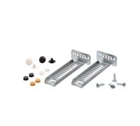 Fixing kit Toe kick mounting brackets (2 pcs) w/ screws, screw caps (set) 00612653