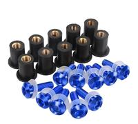 Fixing Mounting Kits Motorcycle Windscreen Screws Kit For For Africa Twin XRV-750 XRV750 Windshield Mounting Bolts Fastener Motorbike Windscreen Bolts(Blue)