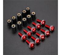 Fixing Mounting Kits Motorcycle Windscreen Screws Kit For Grom 125 MSX125 2016-2020 Windshield Nuts Bolts Fastener Motorbike Windscreen Bolts(Red)