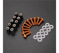 Fixing Mounting Kits Motorcycle Windshield Bolts Kit For For Versys 650 For 1000 Fairing Windscreen Bolt Nuts Screws Fastener Motorbike Windscreen Bolts(Orange)