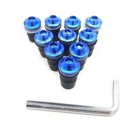 Fixing Mounting Kits Motorcycle Windshield Bolts Kit For GROM RC51 RVT1000 SP1 SP2 Fairing Windscreen Bolt Nuts Screws Fastener Motorbike Windscreen Bolts(Blue)